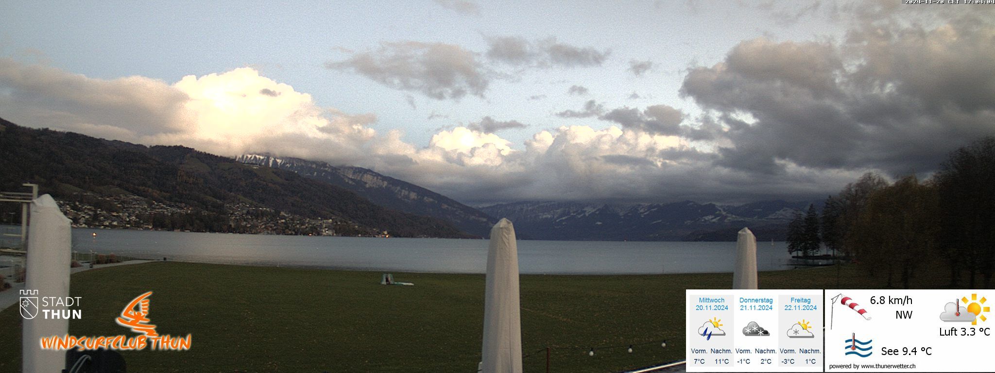 Thun: Webcam des WSCT vom Strandbad