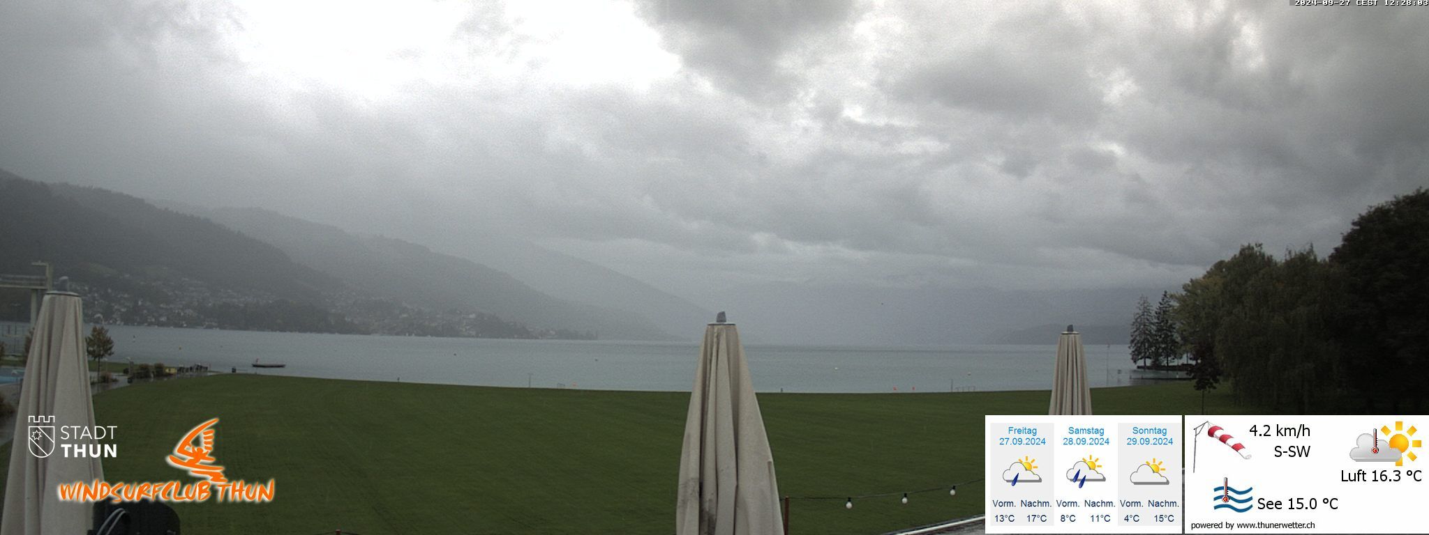 Thun: Webcam des WSCT vom Strandbad