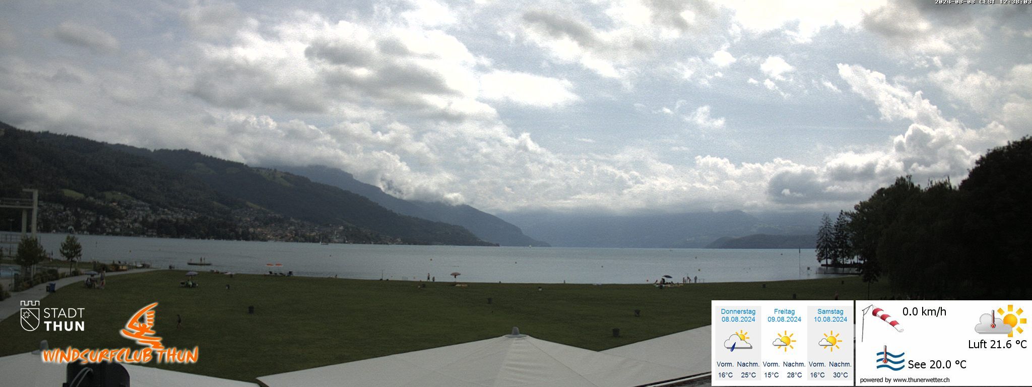 Thun: Webcam des WSCT vom Strandbad