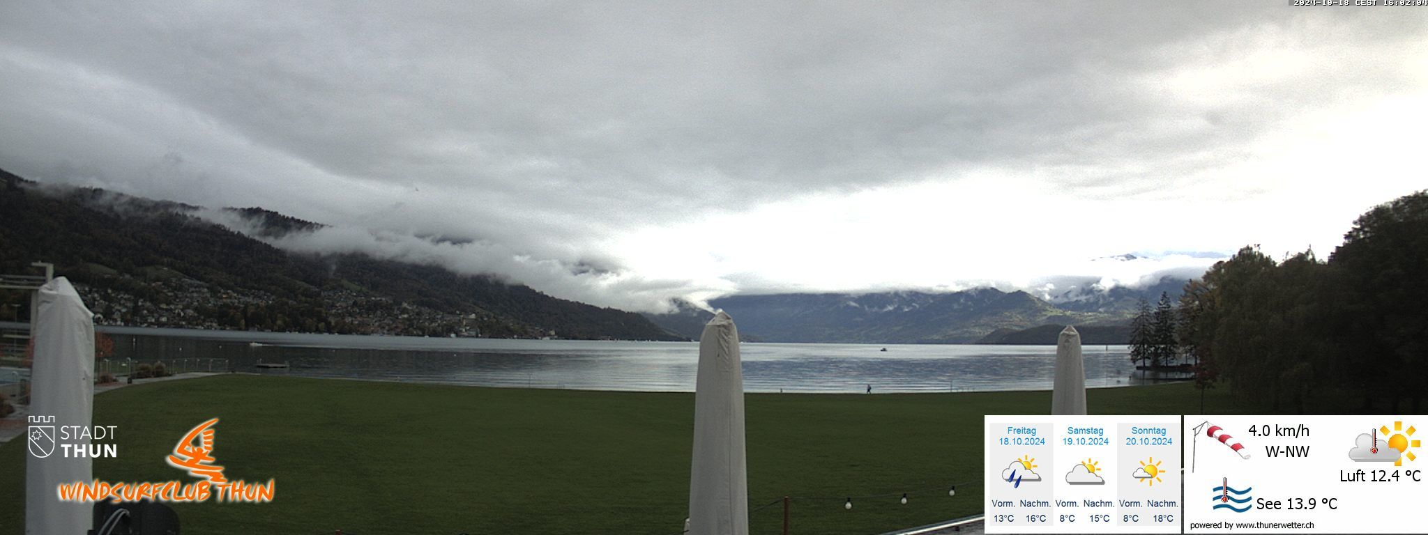 Thun: Webcam des WSCT vom Strandbad