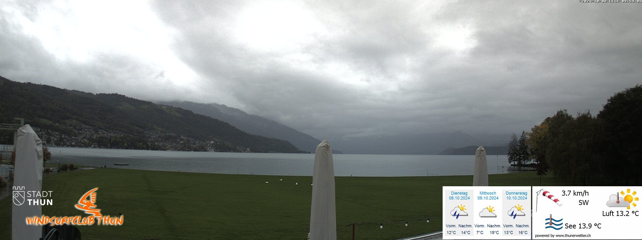 Thun: Webcam des WSCT vom Strandbad