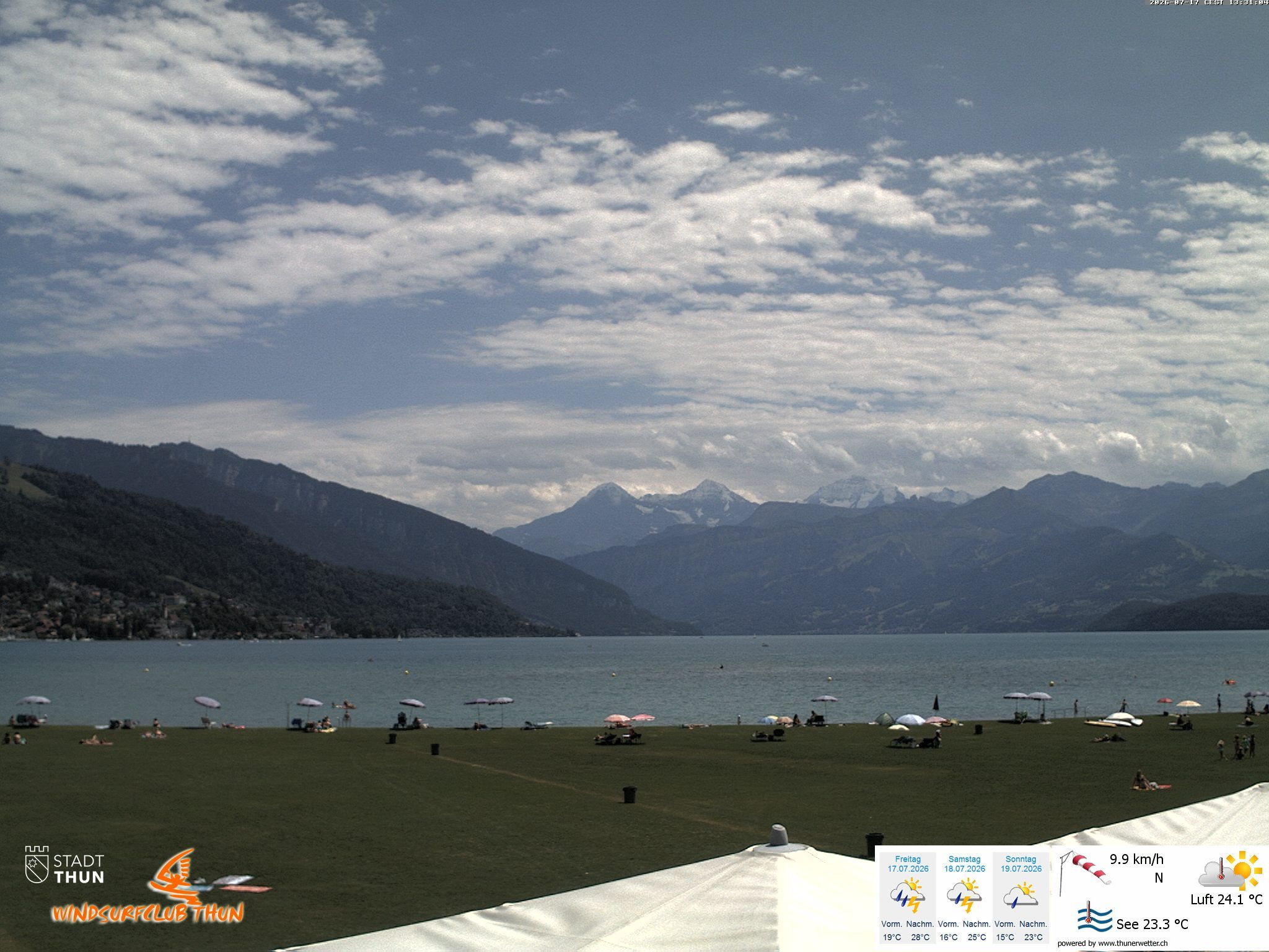 Thun: Webcam des WSCT vom Strandbad