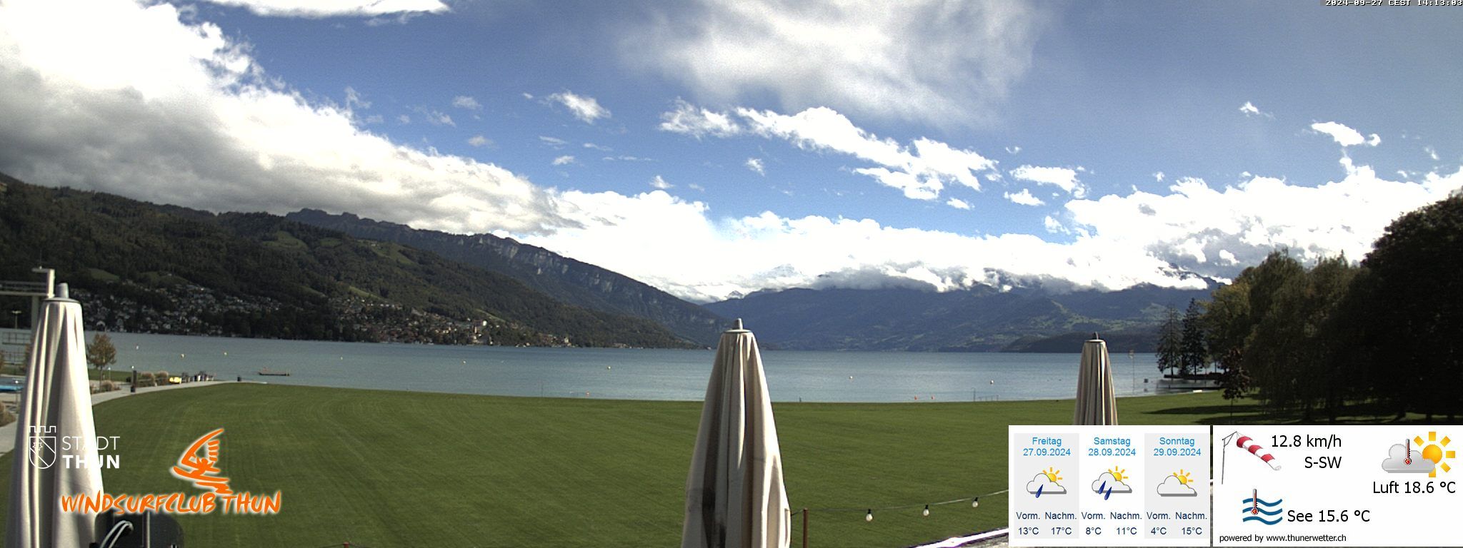 Thun: Webcam des WSCT vom Strandbad