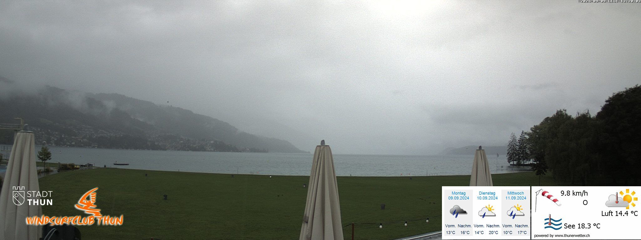 Thun: Webcam des WSCT vom Strandbad