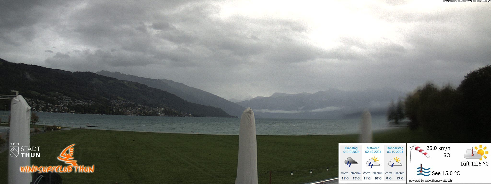 Thun: Webcam des WSCT vom Strandbad