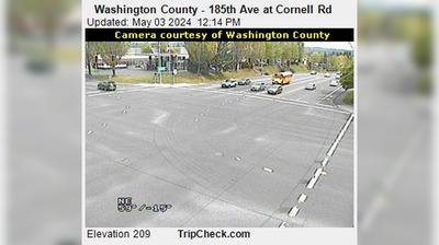 Vista de cámara web de luz diurna desde Tanasbourne: Washington County − 185th Ave at Cornell Rd