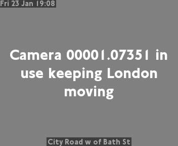 Traffic Cam City of London: City Road w of Bath St