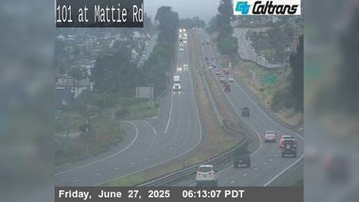 Traffic Cam Pismo Beach › North: US-101 : Mattie Road