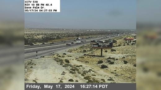 Traffic Cam Cathedral City › East: I-10 : (517) Date Palm Drive