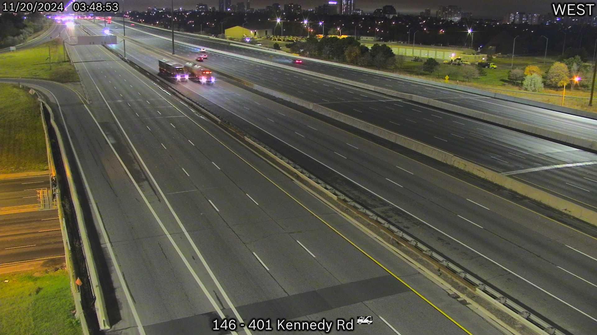 Traffic Cam Scarborough: Highway 401 near Kennedy Road