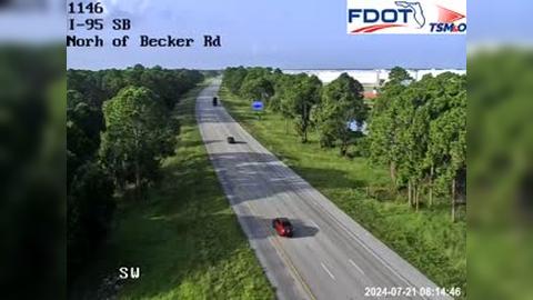 Traffic Cam Port St. Lucie: I-95 MP 114.5 Southbound