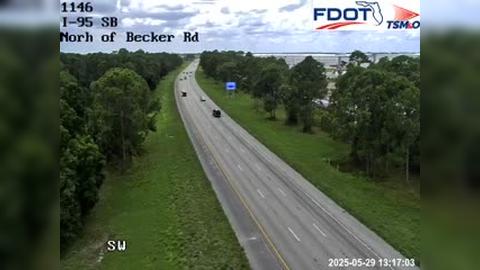 Traffic Cam Port St. Lucie: I-95 MP 114.5 Southbound