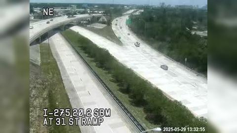 Traffic Cam Saint Petersburg: I-275 SB at 31st St ramp