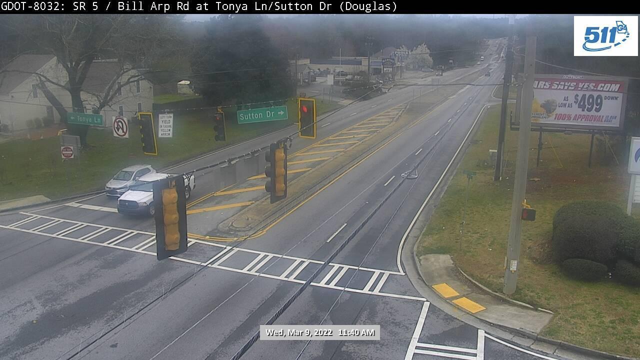 Traffic Cam SR 5 (Bill Arp Rd) @ Tonya Ln/Sutton Dr