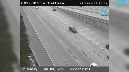 Traffic Cam Escondido › South: C091) SB 15 : Del Lago