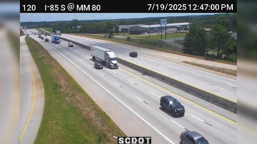 Traffic Cam Enola: I-85 S @ MM  (Gossett Rd)