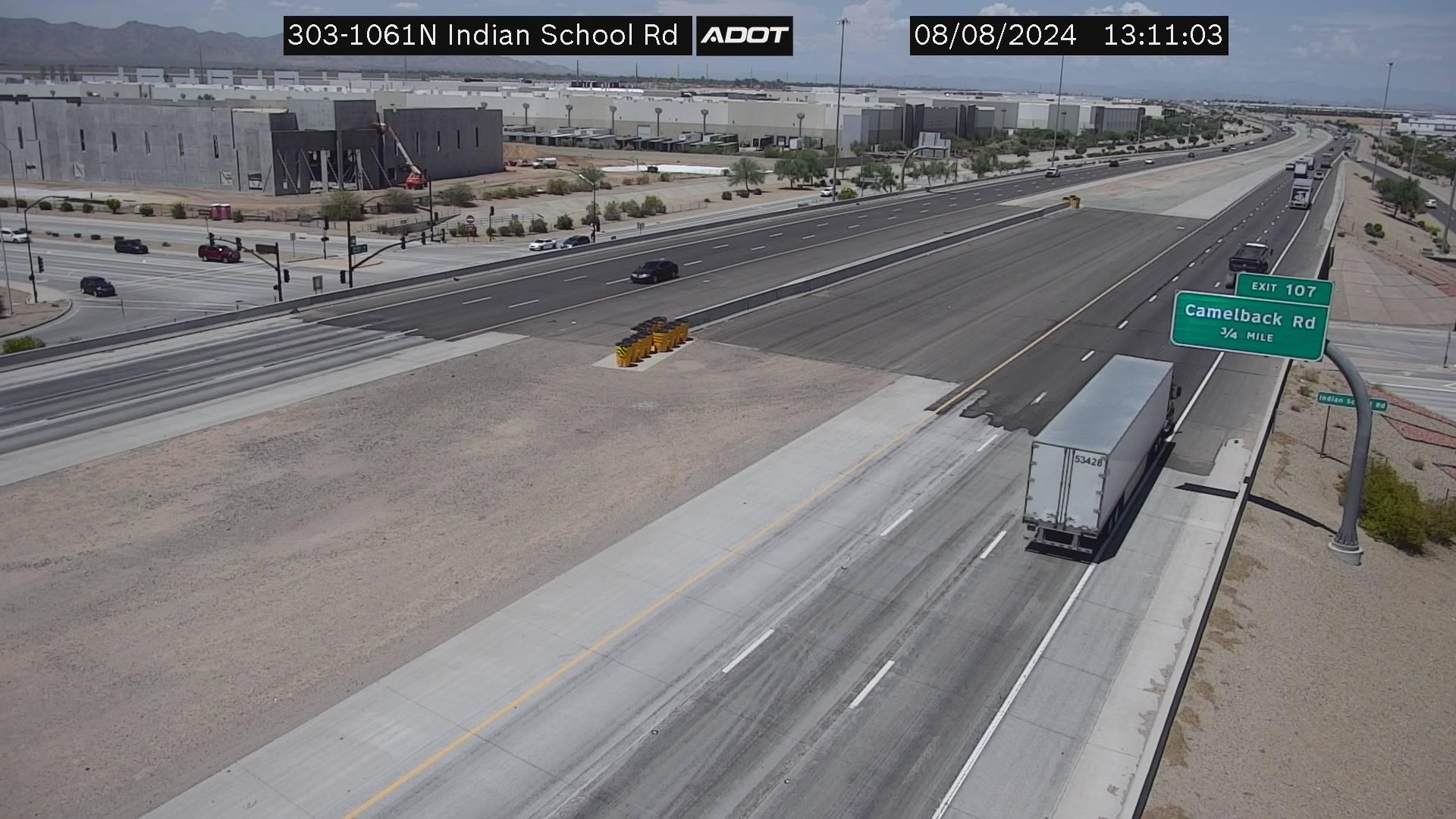 Traffic Cam Goodyear › North: SR-303 NB 106.10 @Indian School Rd