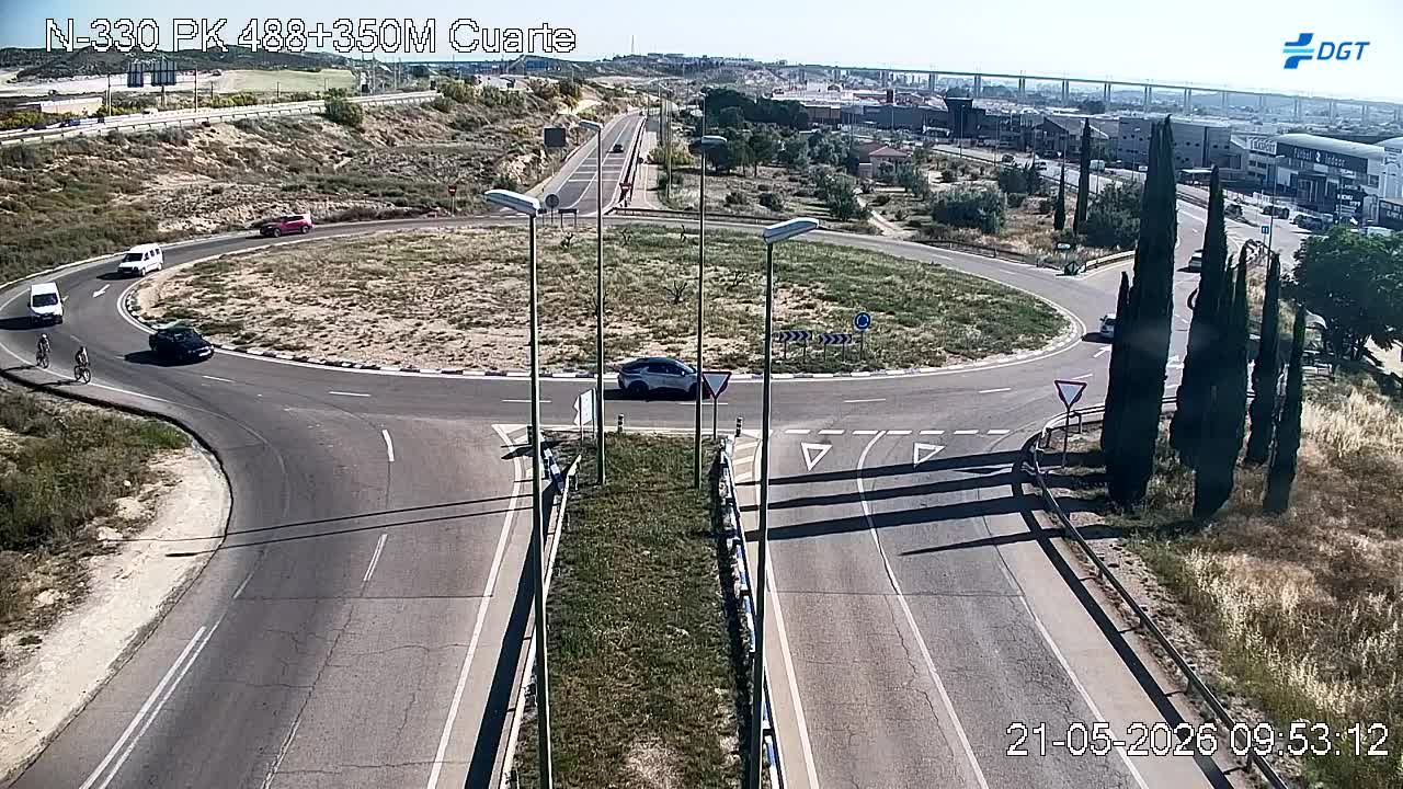 Traffic Cam Zaragoza: Cuarte de Huerva - N-330