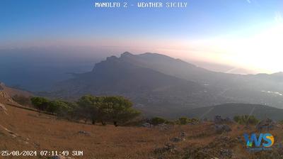 Preview delle webcam di Palermo: Pizzo Manolfo - punto panoramico su Sferracavallo