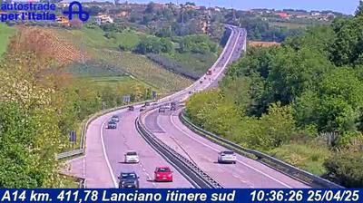 Preview delle webcam di Treglio: A14 km. 411,78 Lanciano itinere sud