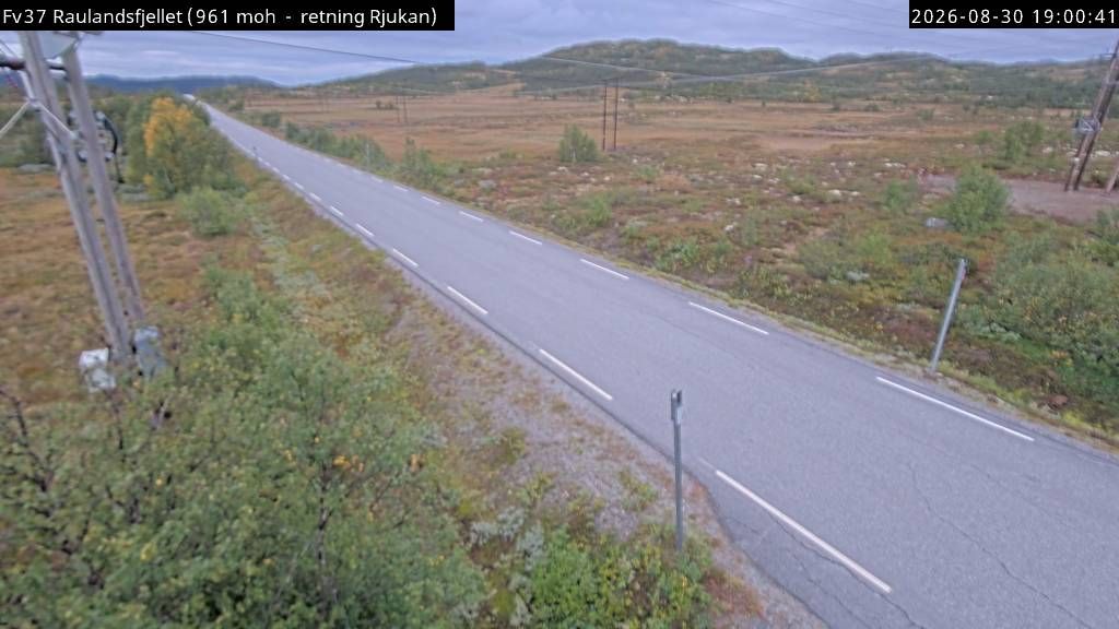 Traffic Cam Skoland: F37 Raulandsfjellet (Rjukan)