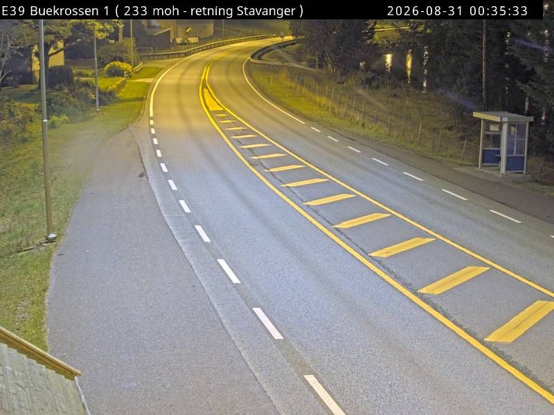Traffic Cam Vikesa: E39 Buekrossen (Stavanger)