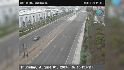 Traffic Cam Otay Mesa › South: C292) NB 125: JEO - Rd