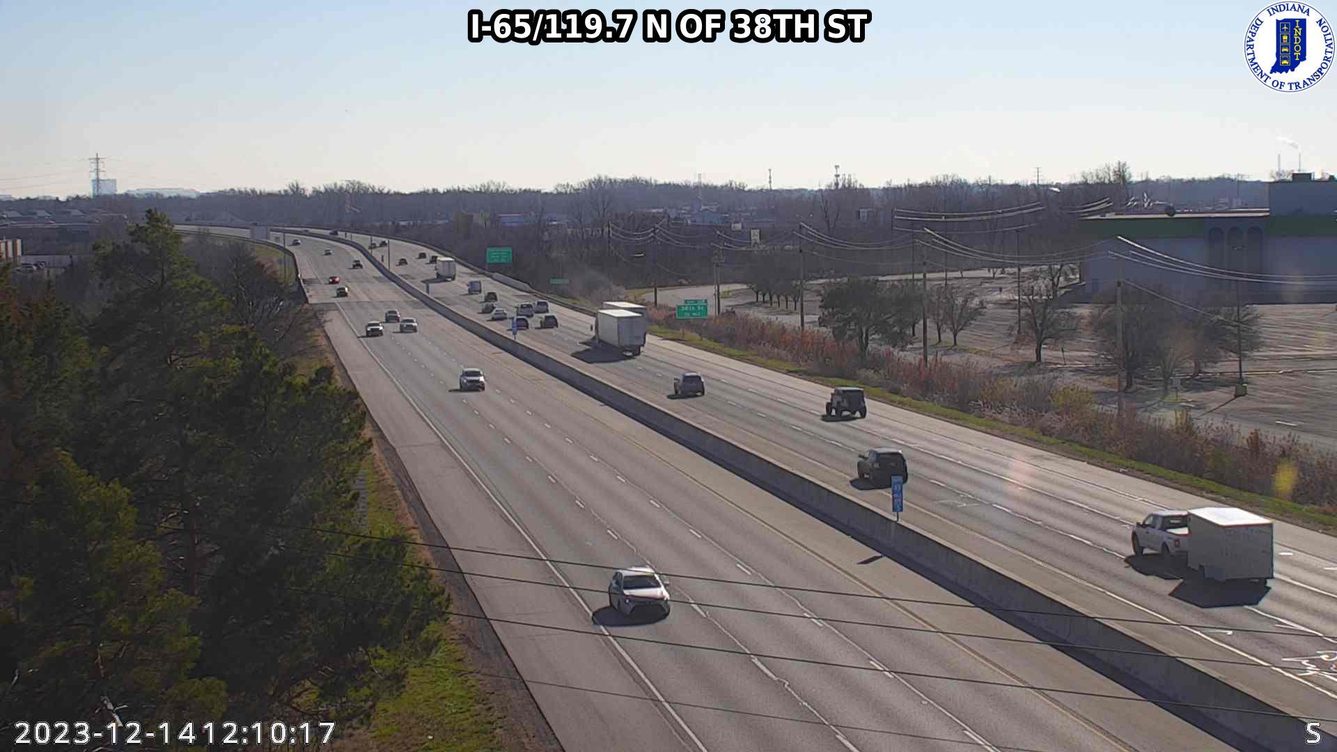 Traffic Cam Indianapolis: I-65: I-65/119.7 N OF 38TH ST