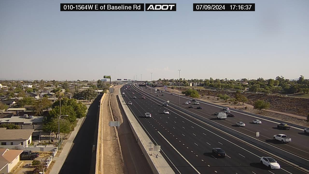 Traffic Cam Tempe: Interstate 10 west of Baseline Rd
