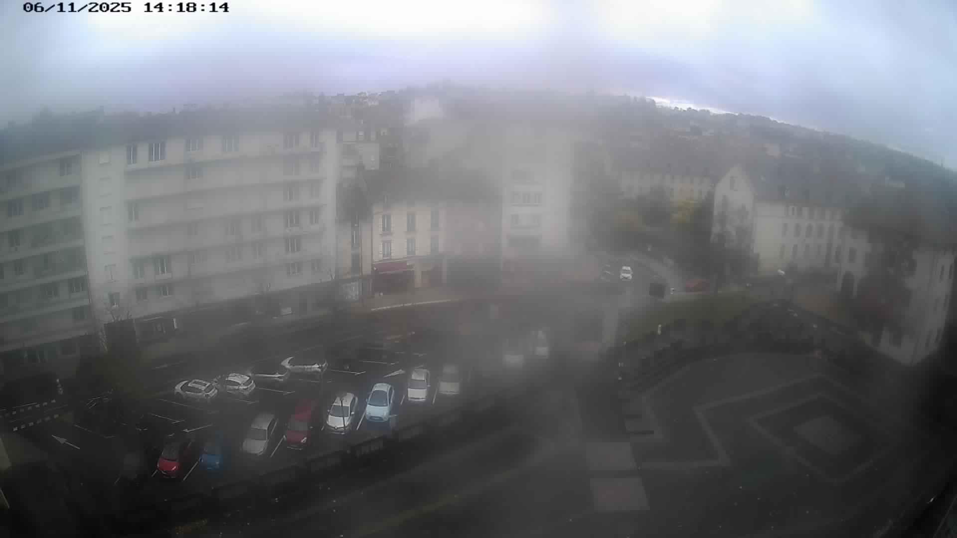 Carmes Square in Aurillac: City View Webcam