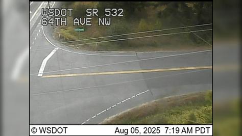 Traffic Cam Florence: SR 532 at MP 6.4: 64th Ave NW