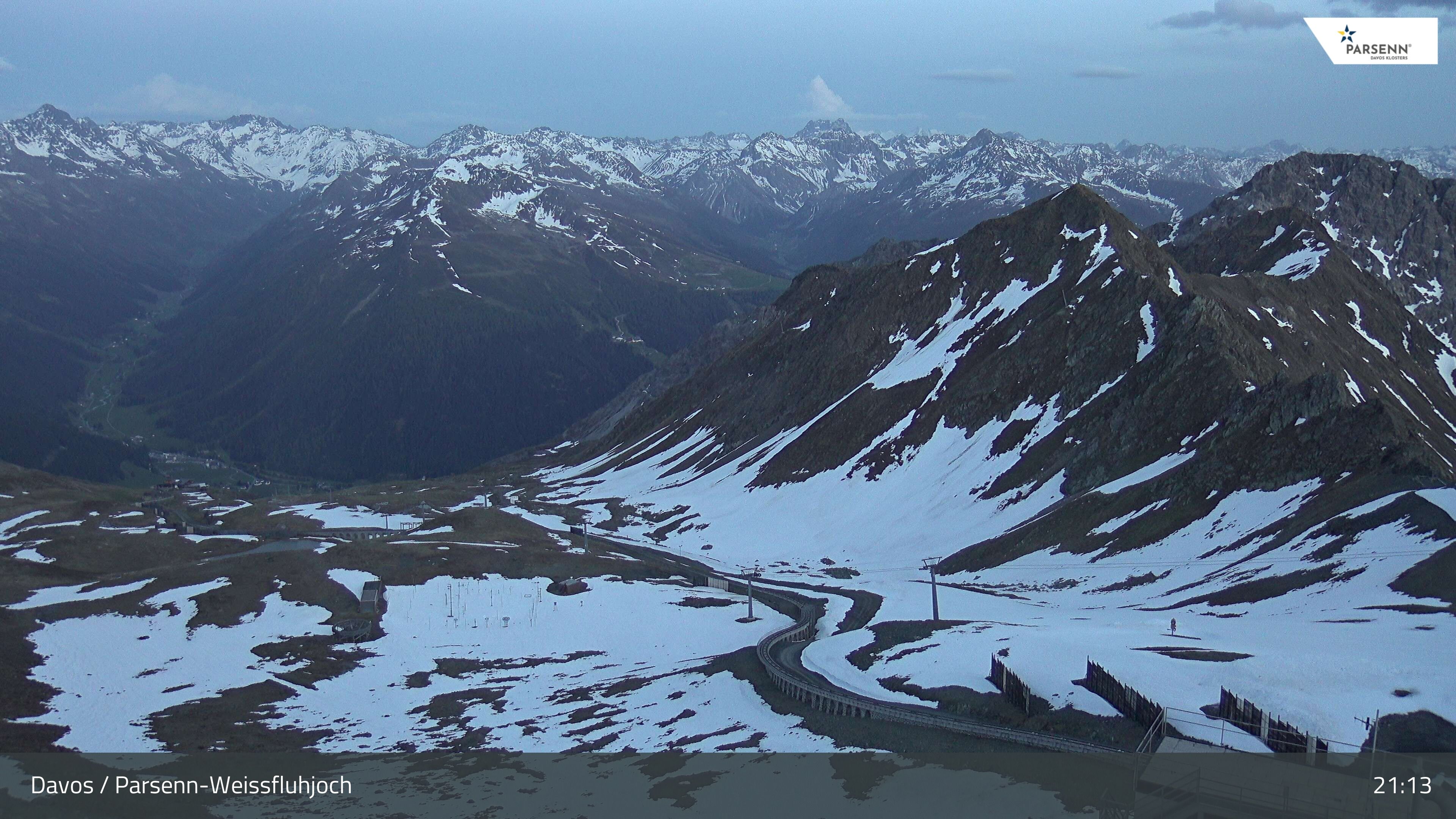 Davos: Dorf - Weissfluhjoch, Blick Dorftäli