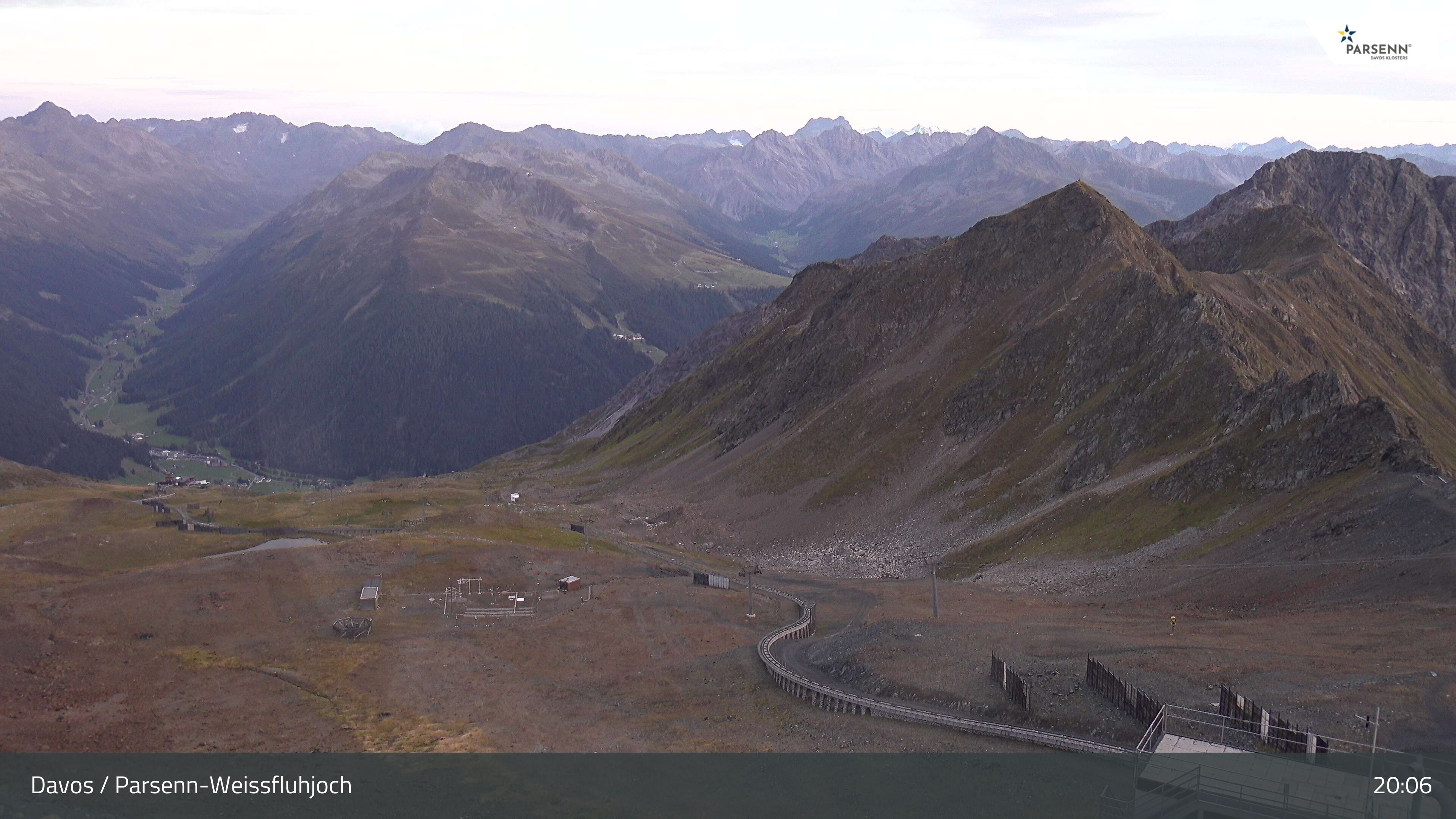 Davos: Dorf - Weissfluhjoch, Blick Dorftäli