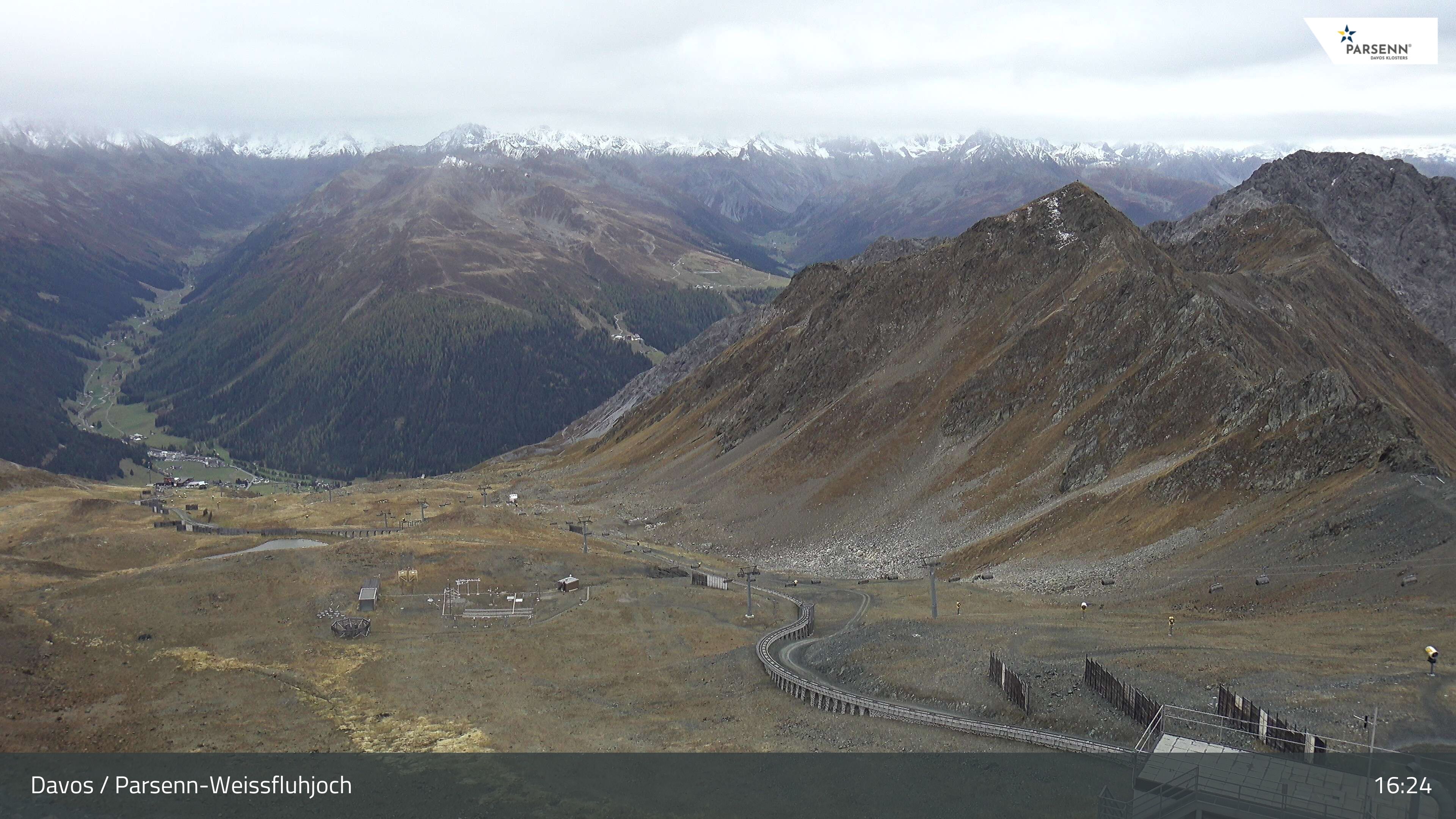Davos: Dorf - Weissfluhjoch, Blick Dorftäli