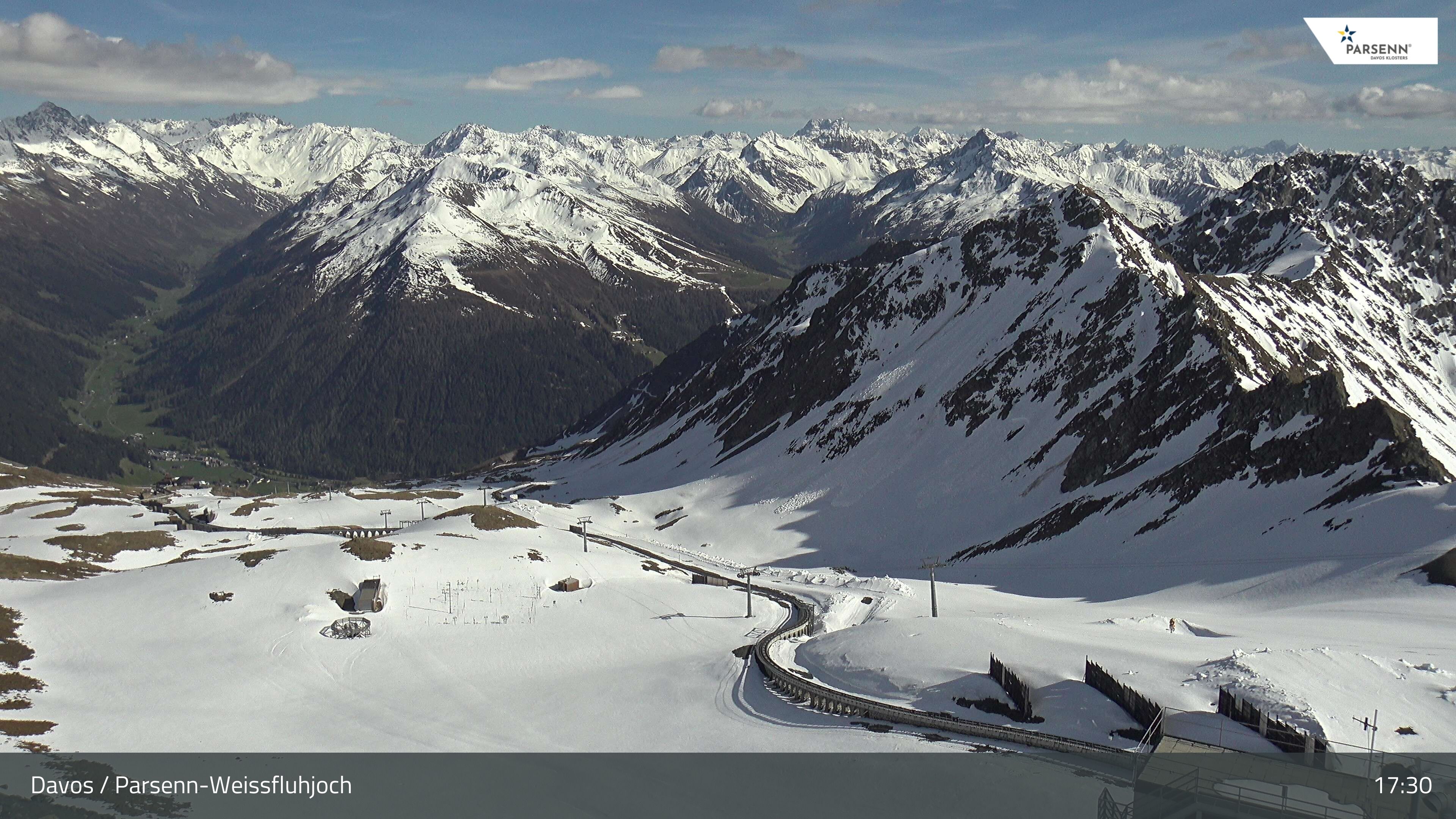 Davos: Dorf - Weissfluhjoch, Blick Dorftäli