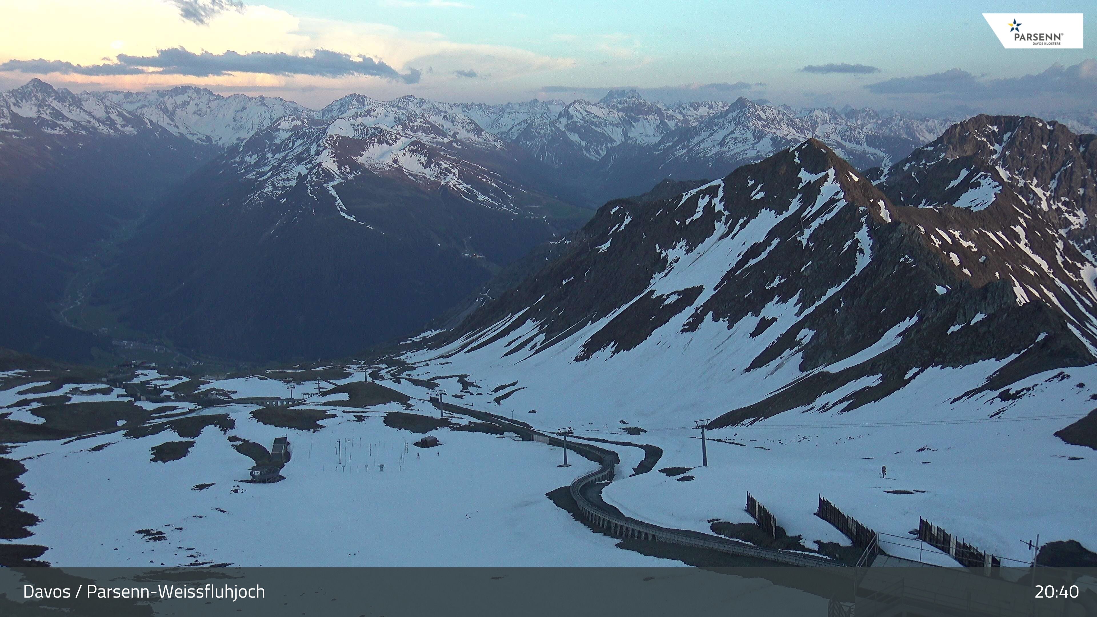 Davos: Dorf - Weissfluhjoch, Blick Dorftäli