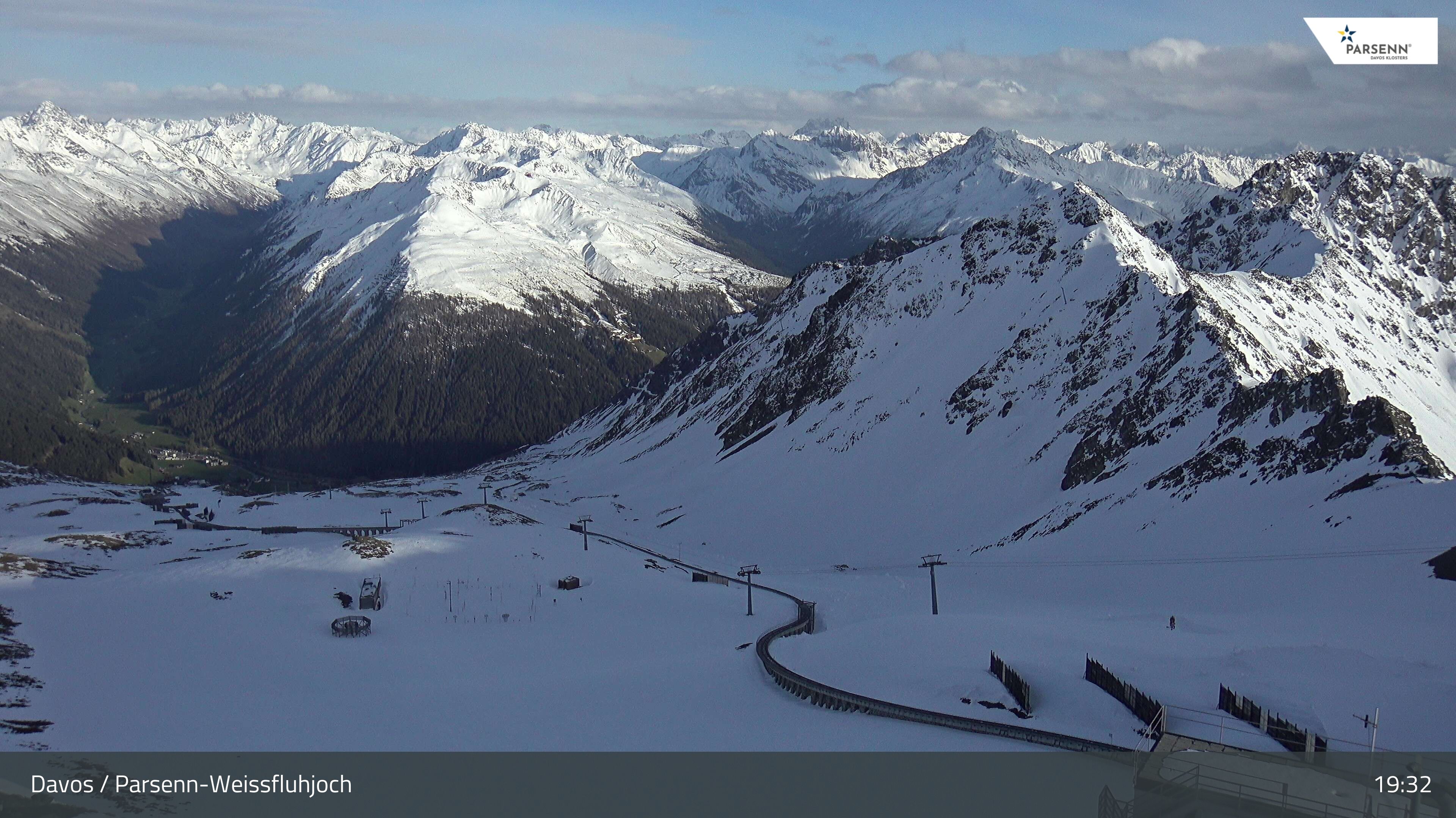 Davos: Dorf - Weissfluhjoch, Blick Dorftäli