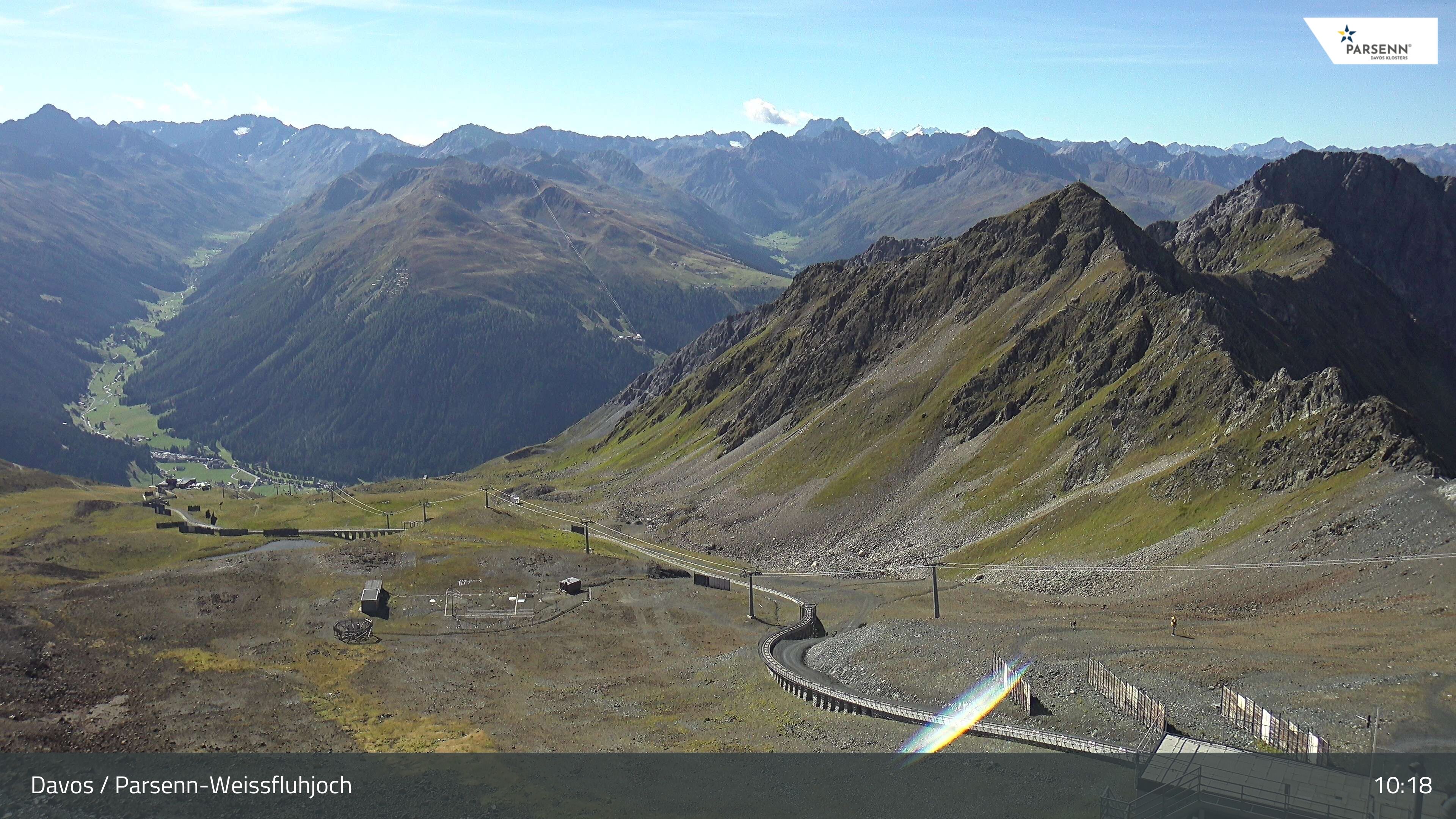 Davos: Dorf - Weissfluhjoch, Blick Dorftäli