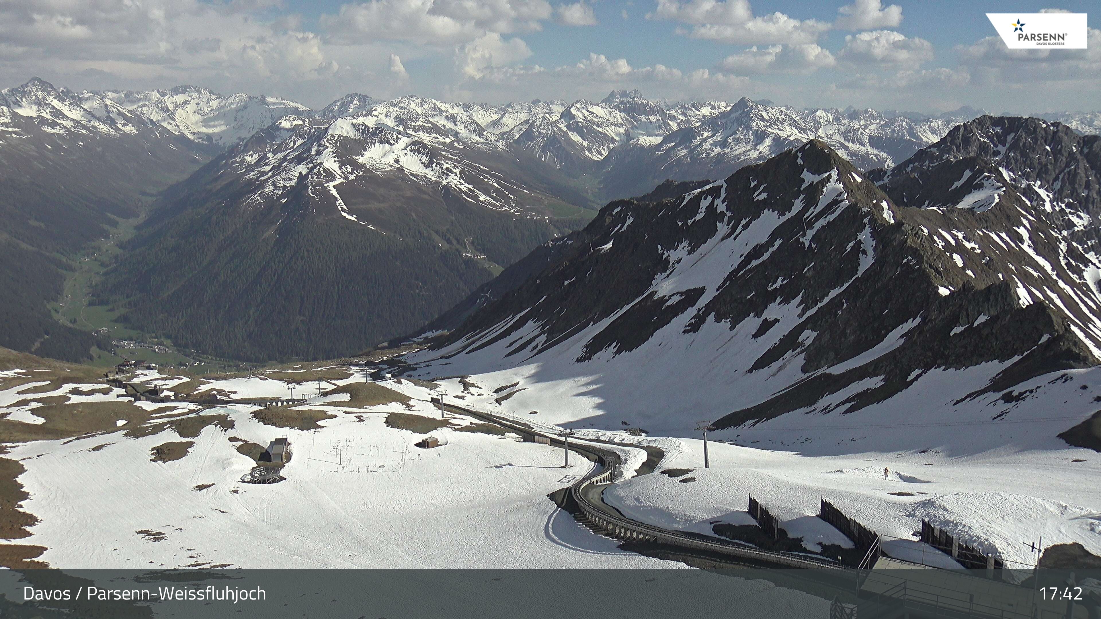 Davos: Dorf - Weissfluhjoch, Blick Dorftäli
