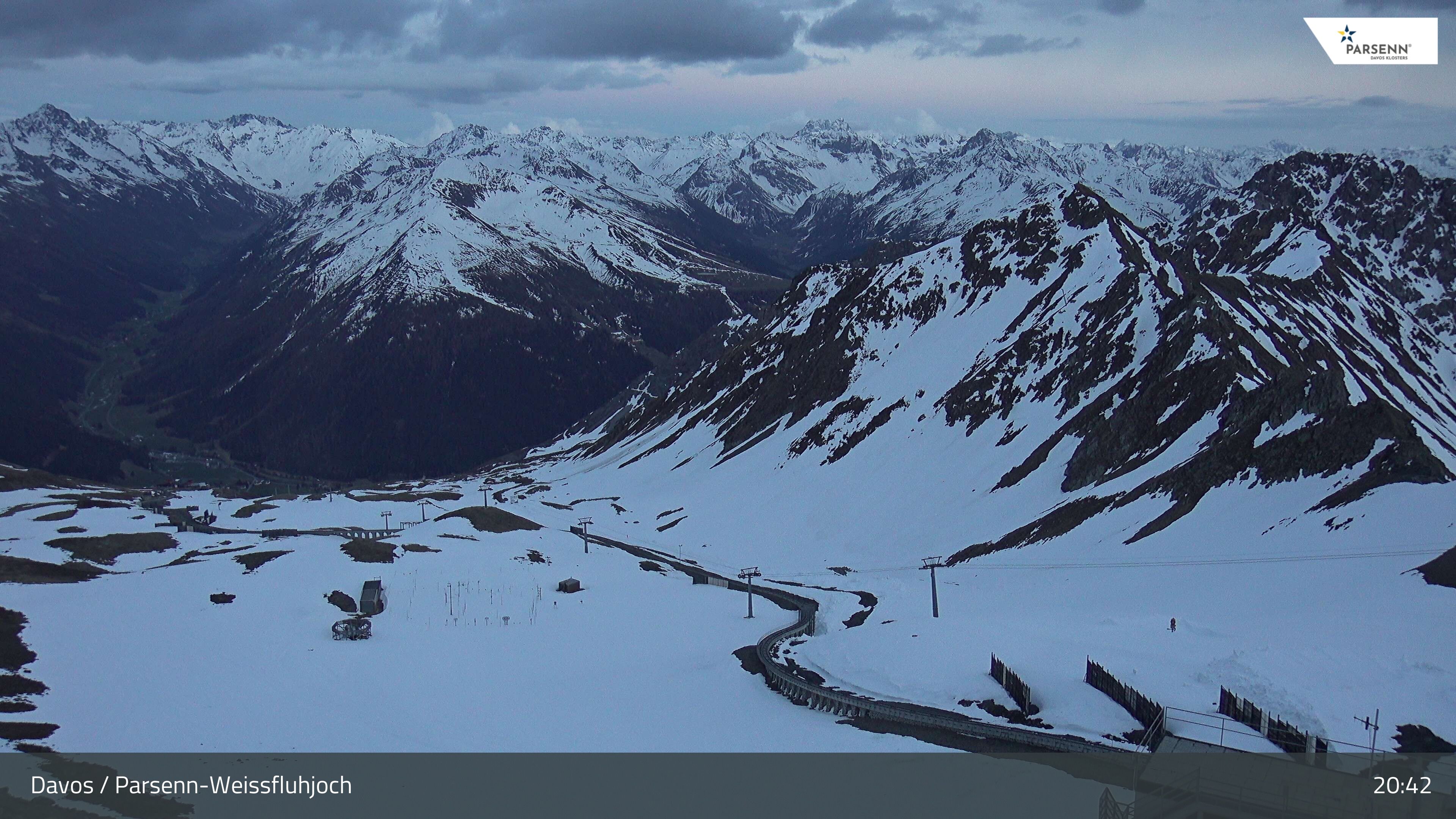 Davos: Dorf - Weissfluhjoch, Blick Dorftäli