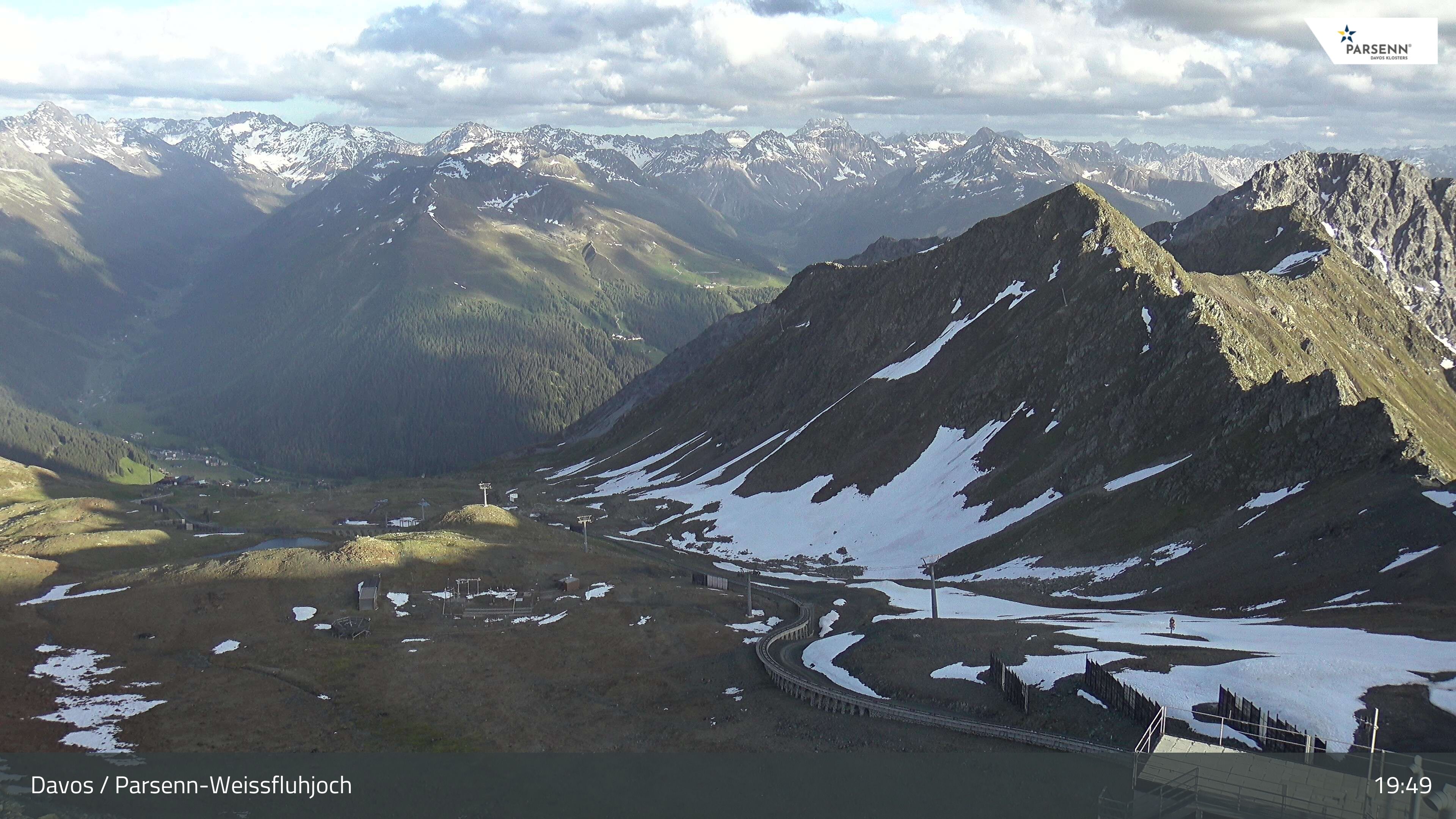 Davos: Dorf - Weissfluhjoch, Blick Dorftäli