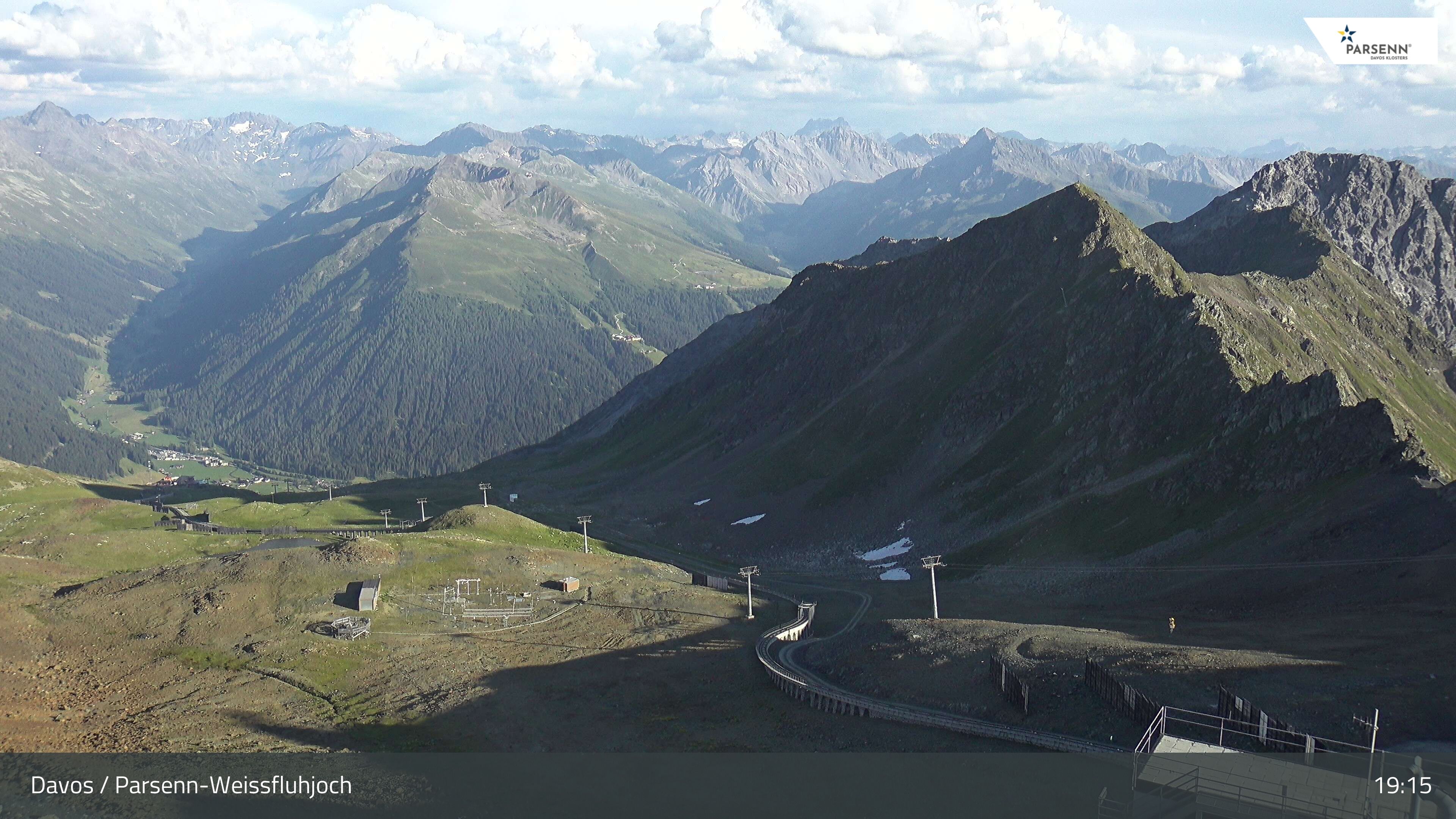 Davos: Dorf - Weissfluhjoch, Blick Dorftäli