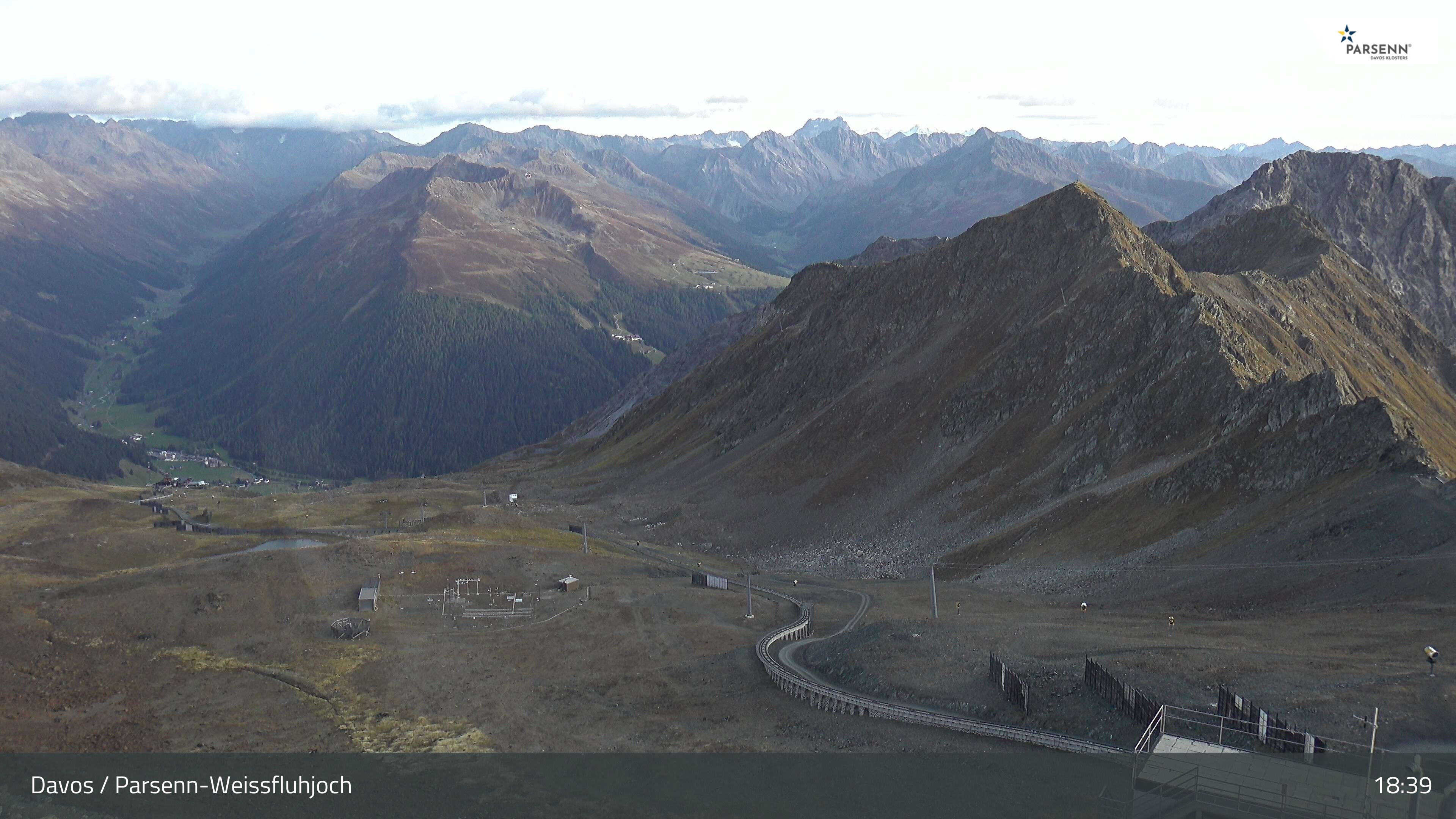 Davos: Dorf - Weissfluhjoch, Blick Dorftäli