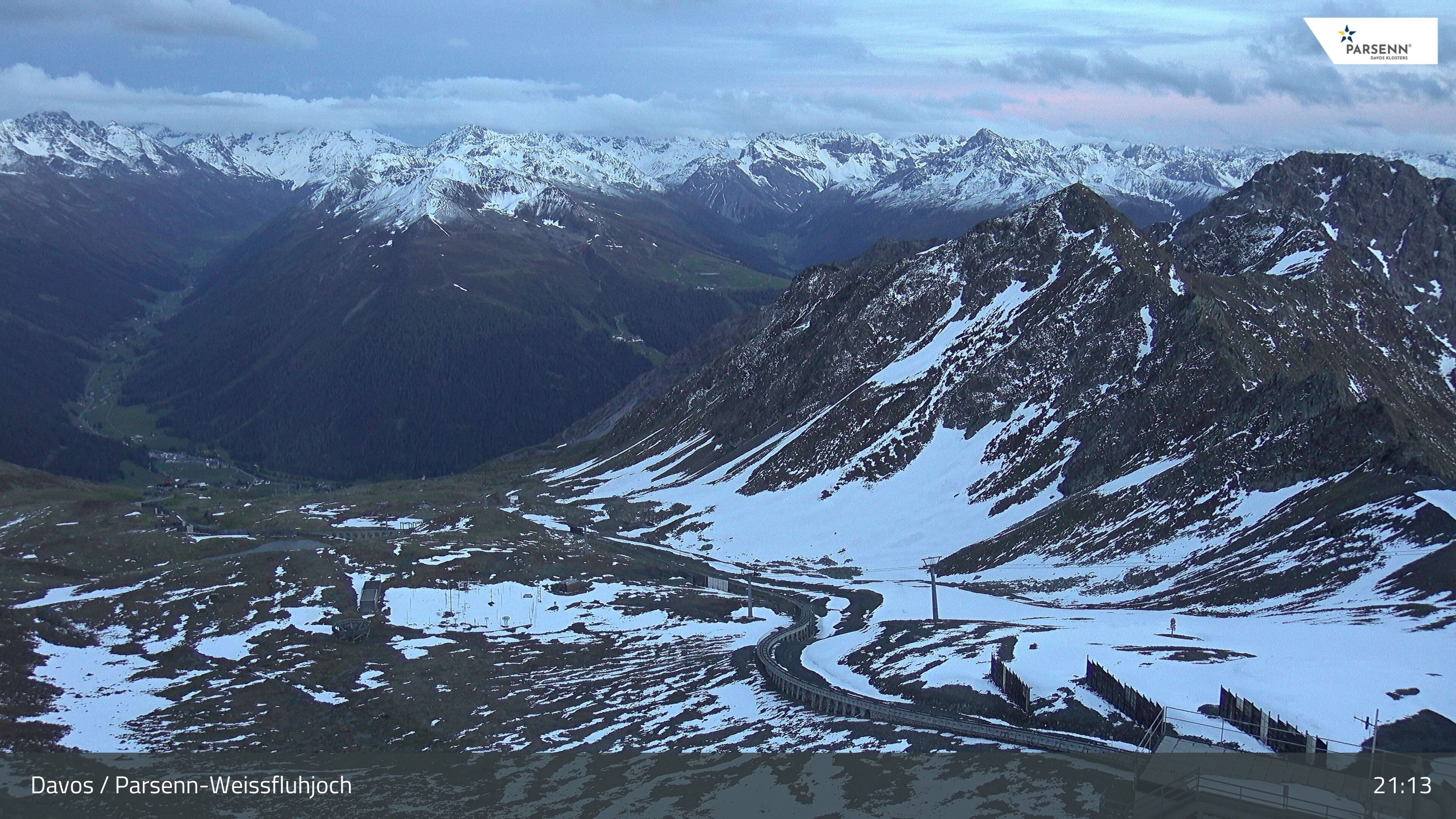 Davos: Dorf - Weissfluhjoch, Blick Dorftäli
