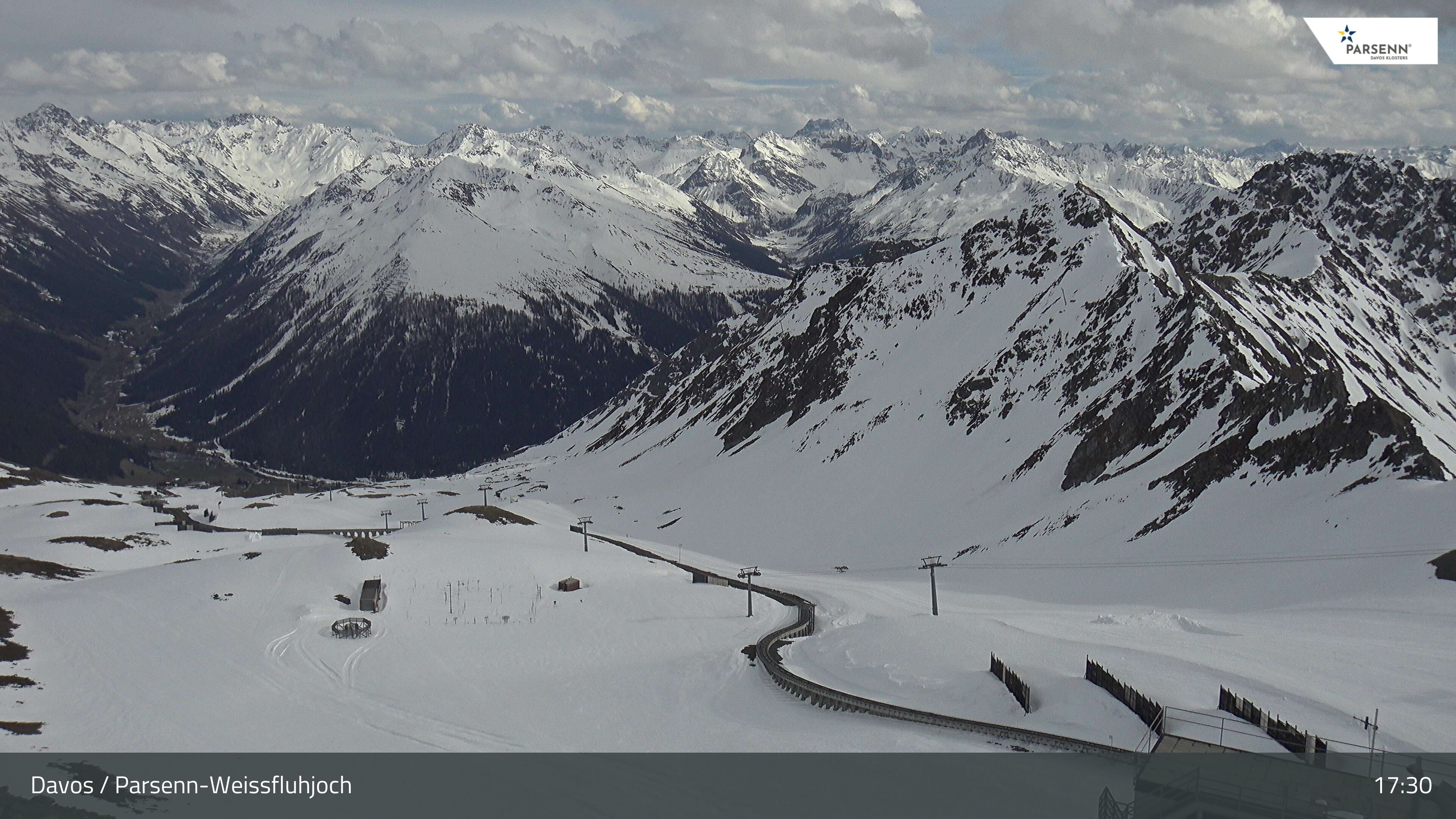 Davos: Dorf - Weissfluhjoch, Blick Dorftäli