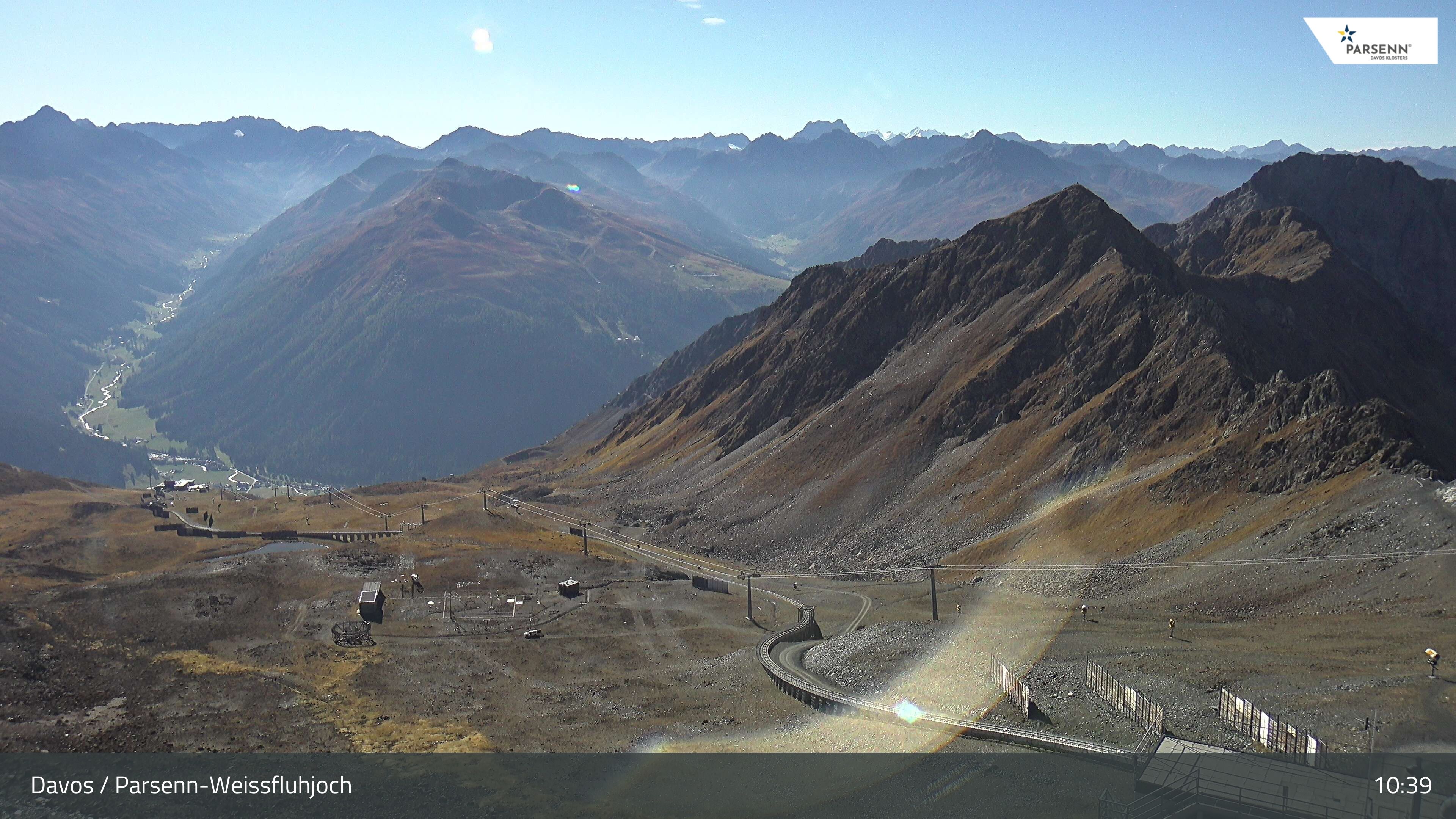 Davos: Dorf - Weissfluhjoch, Blick Dorftäli