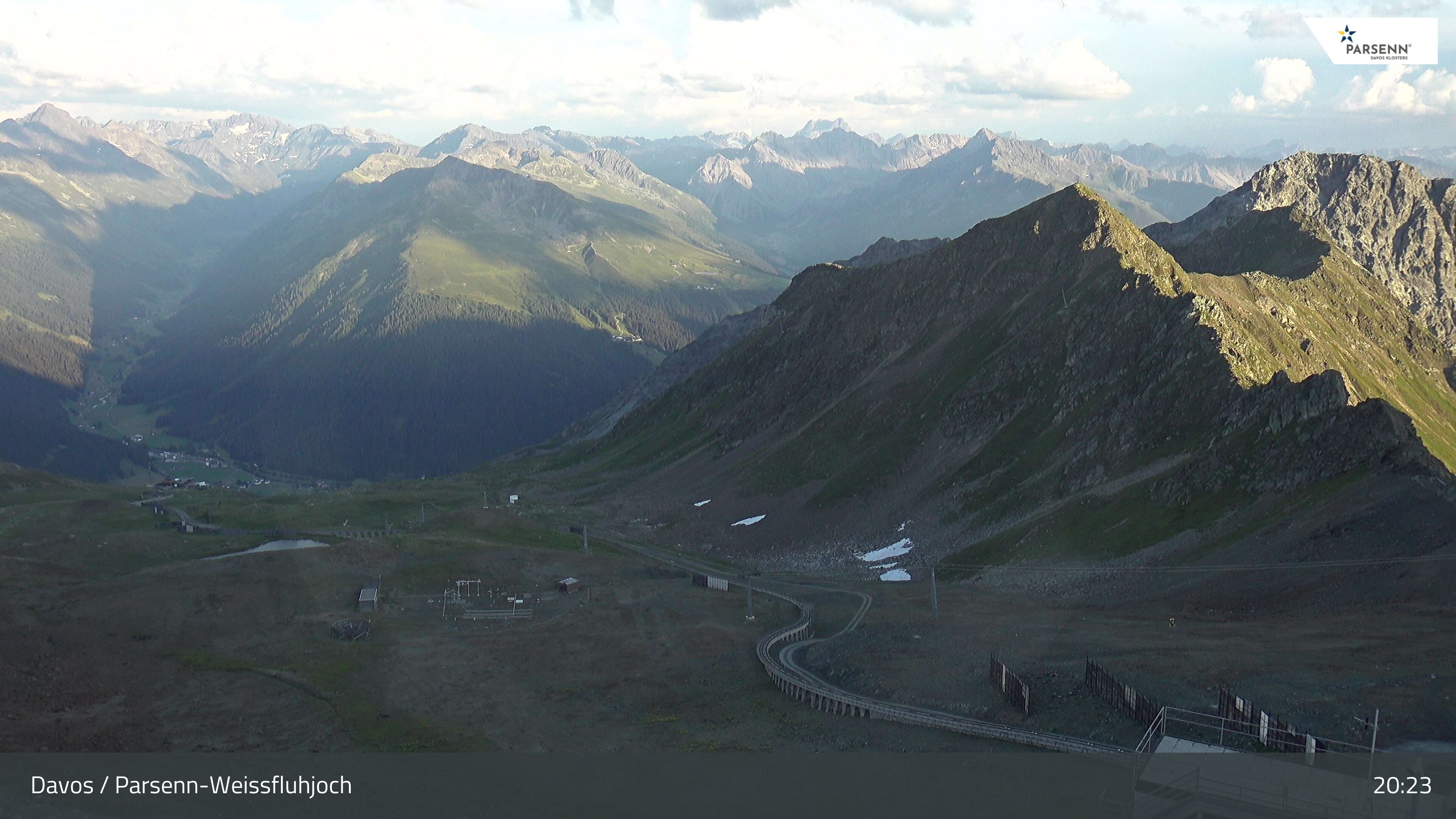 Davos: Dorf - Weissfluhjoch, Blick Dorftäli