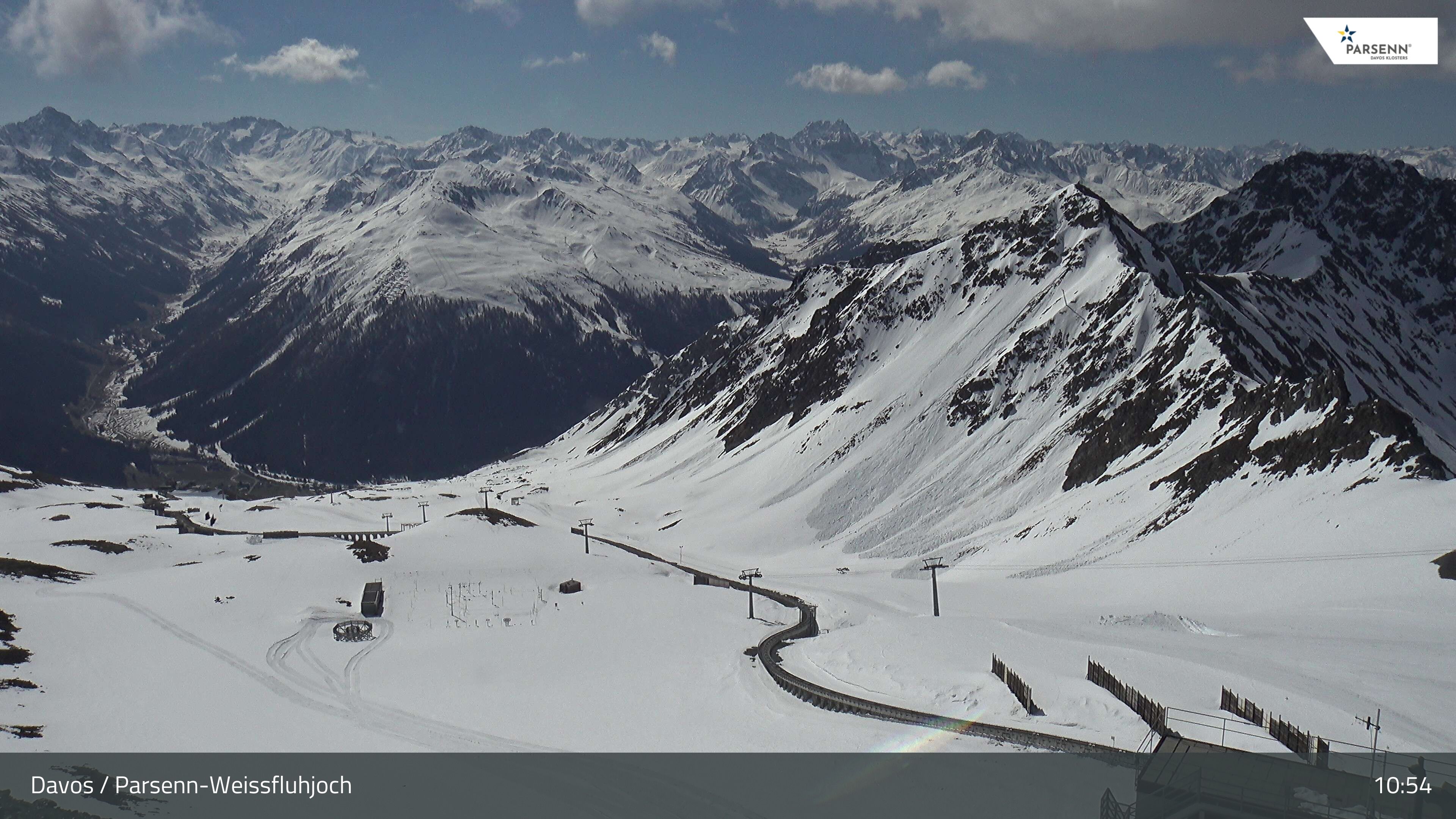 Davos: Dorf - Weissfluhjoch, Blick Dorftäli