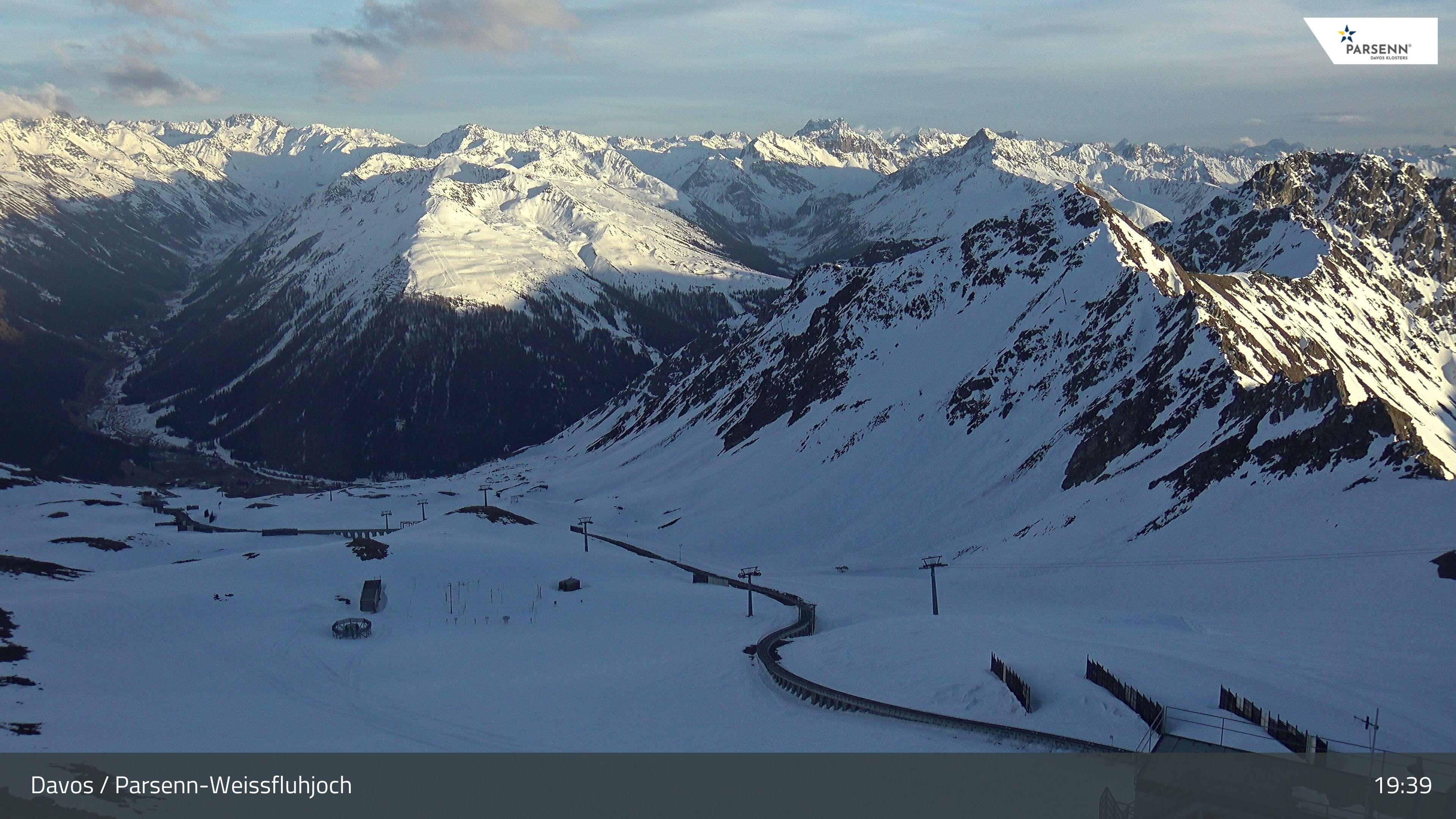 Davos: Dorf - Weissfluhjoch, Blick Dorftäli