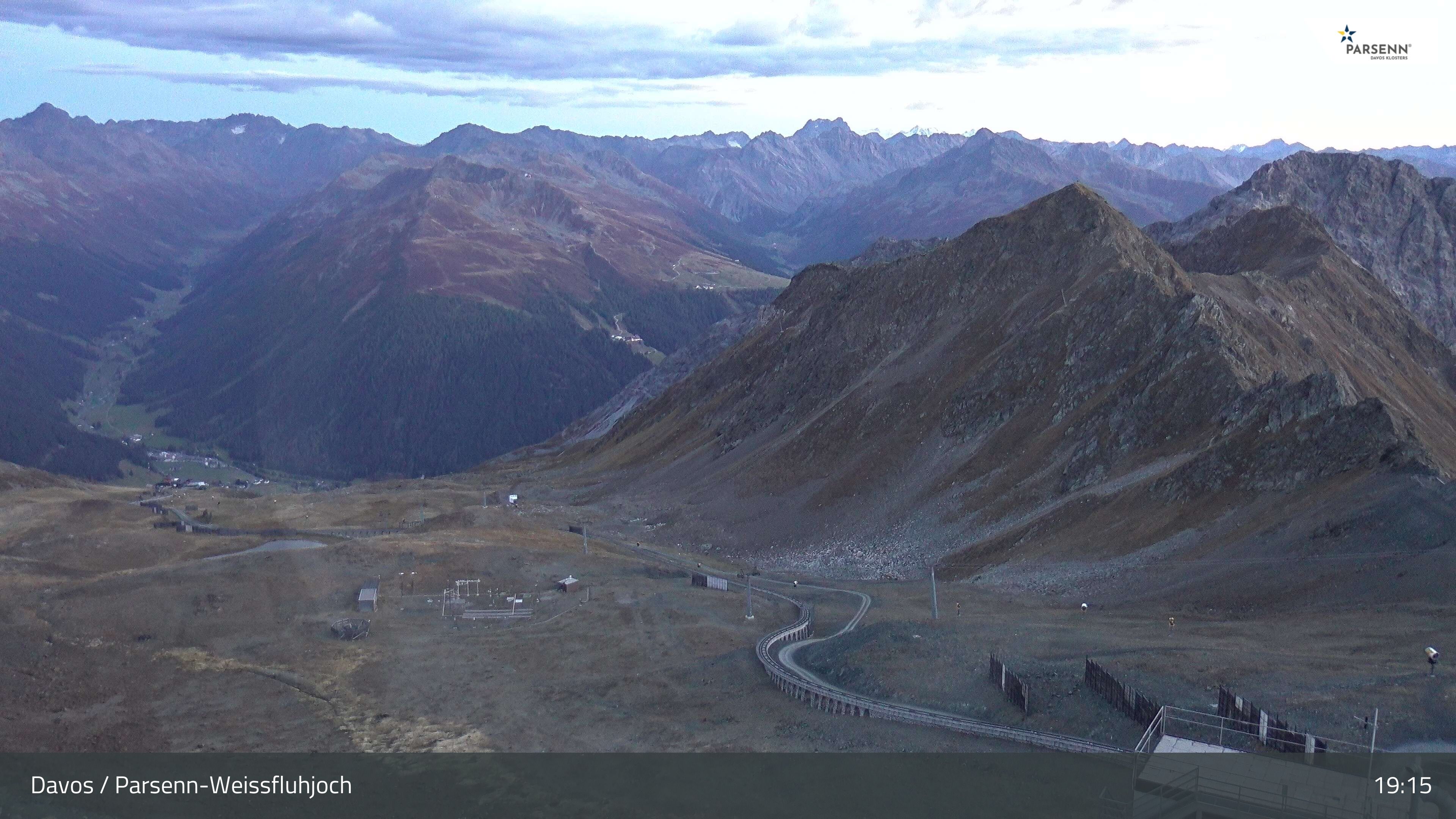 Davos: Dorf - Weissfluhjoch, Blick Dorftäli
